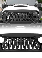 American Modified Shark Grille Gloss Black Jeep Wrangler JK | JKU 2007-2018                                     - AMJPAA00110 - Image 6