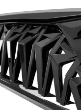 American Modified Shark Grille Gloss Black Jeep Wrangler JK | JKU 2007-2018                                     - AMJPAA00110 - Image 4