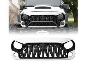 American Modified Shark Grille Black and White Jeep Wrangler JK | JKU 2007-2018