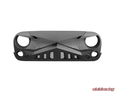 American Modified Hawke Grille Matte Black Jeep Wrangler JK 2007-2018 - AMJPAA00114
