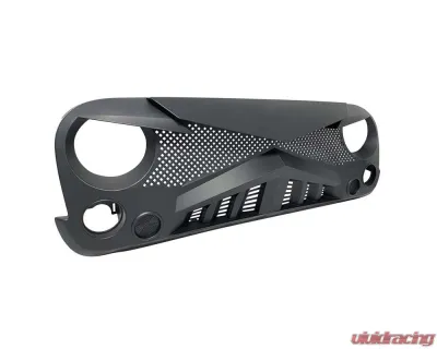 American Modified Hawke Grille Matte Black Jeep Wrangler JK 2007-2018 - AMJPAA00114