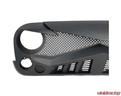American Modified Hawke Grille Matte Black Jeep Wrangler JK 2007-2018 - AMJPAA00114