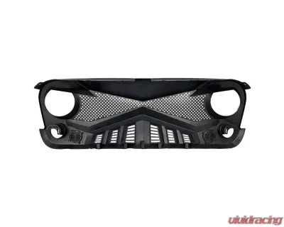American Modified Hawke Grille Matte Black Jeep Wrangler JK 2007-2018 - AMJPAA00114
