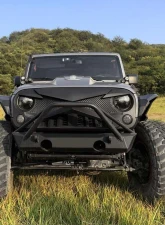 American Modified Hawke Grille Matte Black Jeep Wrangler JK 2007-2018                                     - AMJPAA00114 - Image 7