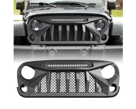 American Modified Gladiator Grille With LED Off-Road Lights Jeep Wrangler JK 2007-2018