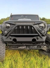 American Modified Gladiator Grille With LED Off-Road Lights Jeep Wrangler JK 2007-2018                                     - AMJPAA00115 - Image 5