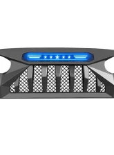 American Modified Gladiator Grille With Blue 5 Star Lights Bar Jeep Wrangler JK 2007-2018                                     - AMJPAA00116 - Image 2