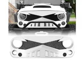 American Modified Hawke Grille White Jeep Wrangler JK 2007-2018