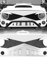 American Modified Hawke Grille White Jeep Wrangler JK 2007-2018                                     - AMJPAA00117 - Image 5
