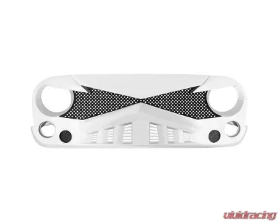 American Modified Hawke Grille White Jeep Wrangler JK 2007-2018 - AMJPAA00117