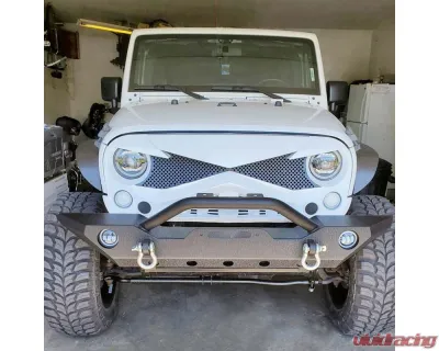 American Modified Hawke Grille White Jeep Wrangler JK 2007-2018 - AMJPAA00117