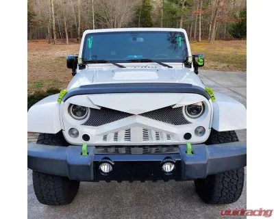 American Modified Hawke Grille White Jeep Wrangler JK 2007-2018 - AMJPAA00117