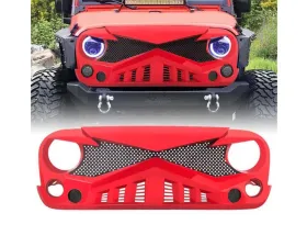 American Modified Hawke Grille Red Jeep Wrangler JK 2007-2018