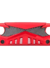American Modified Hawke Grille Red Jeep Wrangler JK 2007-2018                                     - AMJPAA00118 - Image 2