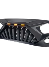 American Modified Goliath Grille With LED Amber LED Running Lights Jeep Wrangler JK 2007-2018                                     - AMJPAA00122 - Image 2