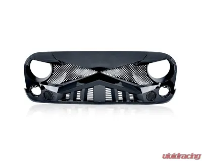 American Modified Hawke Grille Gloss Black Jeep Wrangler JK 2007-2018 - AMJPAA00125
