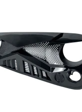 American Modified Hawke Grille Gloss Black Jeep Wrangler JK 2007-2018                                     - AMJPAA00125 - Image 3