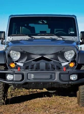 American Modified Hawke Grille Gloss Black Jeep Wrangler JK 2007-2018                                     - AMJPAA00125 - Image 5