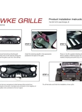 American Modified Hawke Grille With LED Eyebrow                                     - AMJPAA00126 - Image 8