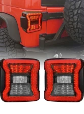 American Modified Jk To JL Conversion LED Tail Lights w/Smoked Lens Jeep Wrangler JK | JKU 2017-2018                                     - AMJPAC03310 - Image 7