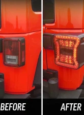 American Modified Jk To JL Conversion LED Tail Lights w/Smoked Lens Jeep Wrangler JK | JKU 2017-2018                                     - AMJPAC03310 - Image 7