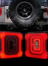 American Modified Tunnel Tail Lights w/Smoked Lens Jeep Wrangler JK | JKU 2017-2018                                     - AMJPAC03312 - Image 11