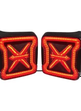 American Modified Arrow Tail Lights w/Smoked Lens Jeep Wrangler JK 2017-2018                                     - AMJPAC03313 - Image 3