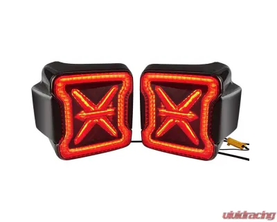 American Modified Arrow Tail Lights w/Smoked Lens Jeep Wrangler JK 2017-2018 - AMJPAC03313