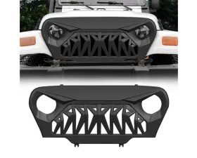 American Modified Shark Grille Matte Black Jeep Wrangler TJ 1997-2006