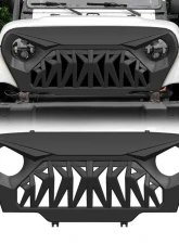 American Modified Shark Grille Matte Black Jeep Wrangler TJ 1997-2006                                     - AMJPBA00103 - Image 7