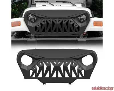 American Modified Shark Grille Matte Black Jeep Wrangler TJ 1997-2006 - AMJPBA00103