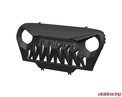 American Modified Shark Grille Matte Black Jeep Wrangler TJ 1997-2006 - AMJPBA00103