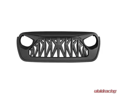 American Modified Shark Grille Matte Black Jeep Wrangler JL | Gladiator JT w/o TrailCam 2018-2024 - AMJPCA00101