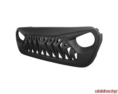 American Modified Shark Grille Matte Black Jeep Wrangler JL | Gladiator JT w/o TrailCam 2018-2024 - AMJPCA00101