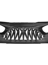 American Modified Shark Grille Matte Black Jeep Wrangler JL | Gladiator JT w/o TrailCam 2018-2024                                     - AMJPCA00101 - Image 5