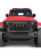 American Modified Demon Grille With LED Off-Road Lights Jeep Wrangler JL | Gladiator JT w/o TrailCam 2018-2024                                     - AMJPCA00102 - Image 5