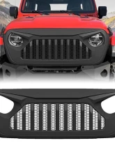 American Modified Vader Grille With Mesh Matte Black Jeep Wrangler JL | Gladiator JT w/o TrailCam 2018-2024                                     - AMJPCA00103 - Image 7