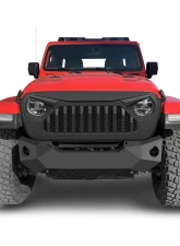 American Modified Vader Grille With Mesh Matte Black Jeep Wrangler JL | Gladiator JT w/o TrailCam 2018-2024                                     - AMJPCA00103 - Image 7