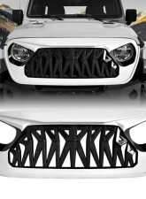 American Modified Shark Grille White/Black Jeep Wrangler JL | Gladiator JT w/o TrailCam 2018-2024                                     - AMJPCA00105 - Image 6