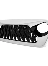 American Modified Shark Grille White/Black Jeep Wrangler JL | Gladiator JT w/o TrailCam 2018-2024                                     - AMJPCA00105 - Image 2