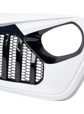 American Modified Vader Grille With Mesh Black/White Jeep Wrangler JL | Gladiator JT w/o TrailCam 2018-2024                                     - AMJPCA00107 - Image 4