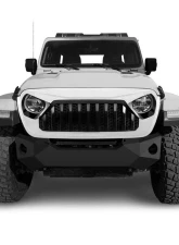 American Modified Vader Grille With Mesh Black/White Jeep Wrangler JL | Gladiator JT w/o TrailCam 2018-2024                                     - AMJPCA00107 - Image 5
