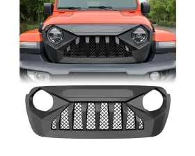 American Modified Demon Grille Matte Black Jeep Wrangler JL | Gladiator JT w/o TrailCam 2018-2024