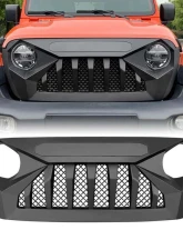 American Modified Demon Grille Matte Black Jeep Wrangler JL | Gladiator JT w/o TrailCam 2018-2024                                     - AMJPCA00109 - Image 6
