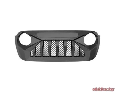 American Modified Demon Grille Matte Black Jeep Wrangler JL | Gladiator JT w/o TrailCam 2018-2024 - AMJPCA00109