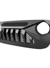 American Modified Demon Grille Matte Black Jeep Wrangler JL | Gladiator JT w/o TrailCam 2018-2024                                     - AMJPCA00109 - Image 4