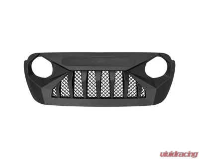 American Modified Demon Grille With White 5 Star Lights Bar Jeep Wrangler JL | Gladiator JT w/o TrailCam 2018-2024 - AMJPCA00111