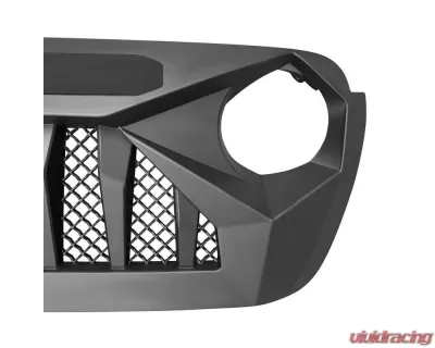 American Modified Demon Grille With White 5 Star Lights Bar Jeep Wrangler JL | Gladiator JT w/o TrailCam 2018-2024 - AMJPCA00111
