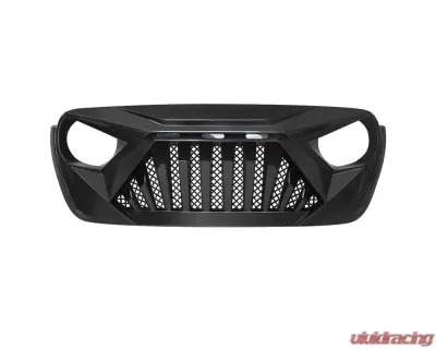 American Modified Goliath Grille With LED Amber Lights Matte Black Jeep Wrangler JL | Gladiator JT 2018-2024 - AMJPCA00115