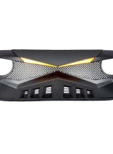 American Modified Hawke Grille With LED Eyebrow Matte Black Jeep Wrangler JK 2007-2018                                     - AMJPCA00118 - Image 5